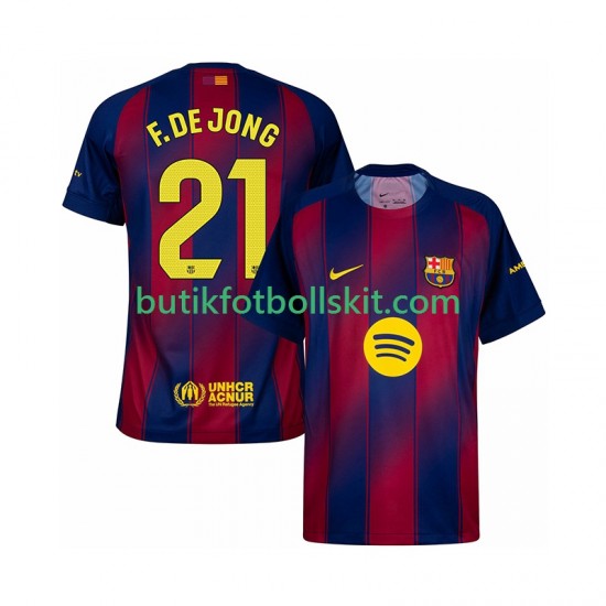FC Barcelona Frenkie de Jong 21 Män Hemma Matchtröja 2025/26 Kortärmad