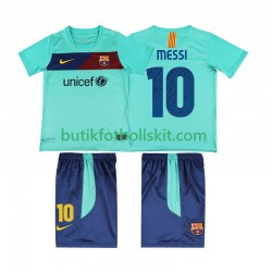 FC Barcelona Lionel Messi 10 Retro Barn Borta Matchtröja 2011 2010 Kortärmad