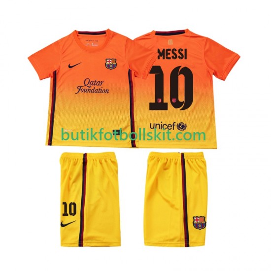 FC Barcelona Lionel Messi 10 2012 2013 Retro Barn Borta Matchtröja Kortärmad