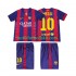 FC Barcelona Lionel Messi 10 2014 2015 Retro Barn Hemma Matchtröja Kortärmad