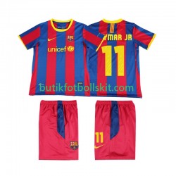 FC Barcelona Neymar JR 11 Retro Barn Hemma Matchtröja 2011 2010 Kortärmad