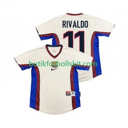 FC Barcelona RIVALDO 11 Retro Män Borta Matchtröja 1999 1998 Kortärmad