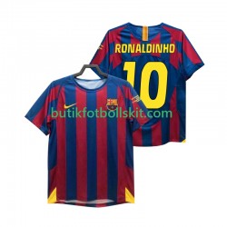 FC Barcelona RONALDINHO 10 Champions League 2005 Retro Män Hemma Matchtröja 2006 Kortärmad