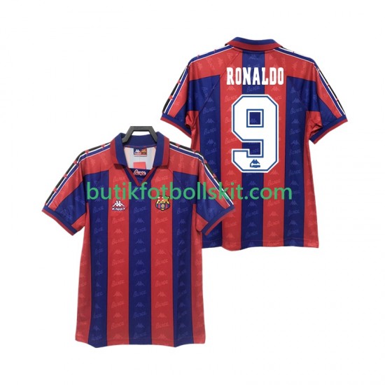 FC Barcelona RONALDO 9 1996 1997 Retro Män Hemma Matchtröja Kortärmad