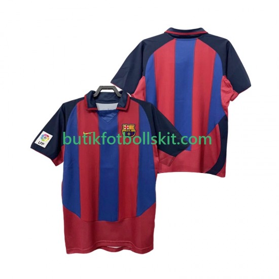 FC Barcelona 2003 Retro Män Hemma Matchtröja 2004 Kortärmad