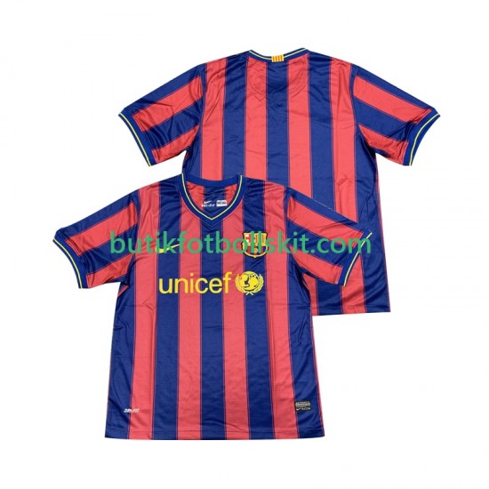FC Barcelona 2009 Retro Män Hemma Matchtröja 2010 Kortärmad