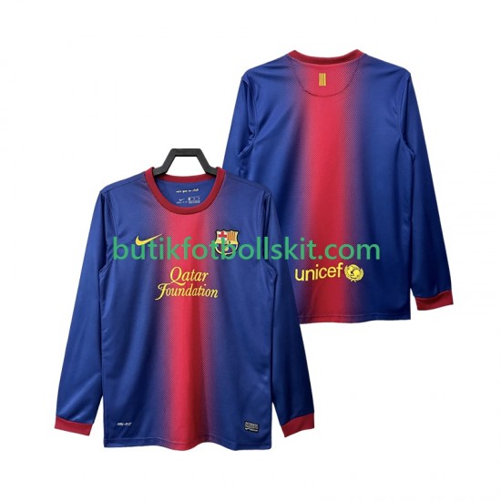 FC Barcelona 2012 2013 Retro Män Hemma Matchtröja Långärmad