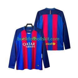 FC Barcelona 2016 2017 Retro Män Hemma Matchtröja Långärmad