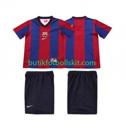 FC Barcelona Retro Barn Hemma Matchtröja 1999 1998 Kortärmad