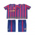 FC Barcelona 2009 Retro Barn Hemma Matchtröja 2010 Kortärmad