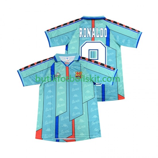FC Barcelona Ronaldo 9 1996 1997 Retro Män Borta Matchtröja Kortärmad