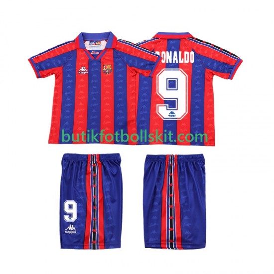FC Barcelona Ronaldo 1996 1997 Retro Barn Hemma Matchtröja Kortärmad