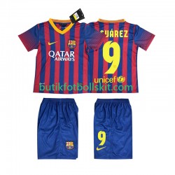 FC Barcelona SUARZE 9 2013 2014 Retro Barn Hemma Matchtröja Kortärmad