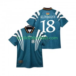 Tyskland KLINSMANN 18 1996 Retro Män Borta Matchtröja Kortärmad