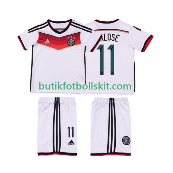 Tyskland KLOSE 11 2014 Retro Barn Hemma Matchtröja Kortärmad