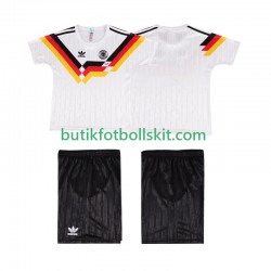 Tyskland 1990 Retro Barn Hemma Matchtröja Kortärmad