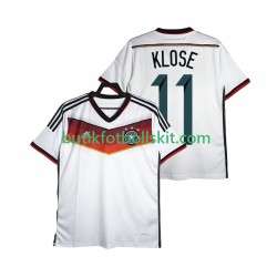 Tyskland Klose 11 2014 Retro Män Hemma Matchtröja Kortärmad
