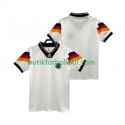 Tyskland 1992 Retro Män Hemma Matchtröja Kortärmad