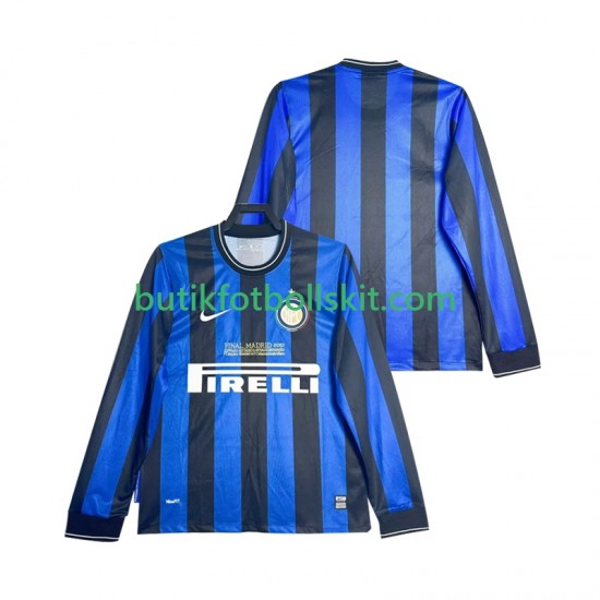 Inter Milan 2009 Retro Män Hemma Matchtröja 2010 Långärmad