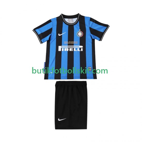 Inter Milan 2009 Retro Barn Hemma Matchtröja 2010 Kortärmad