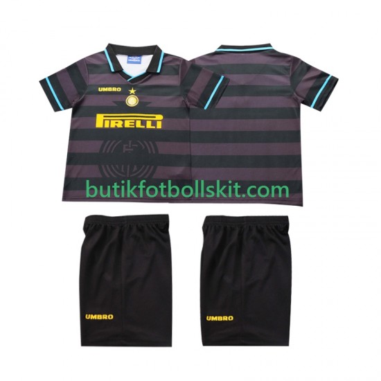 Inter Milan 1997 Retro Barn Tredje Matchtröja 1998 Kortärmad