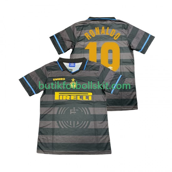 Inter Milan Ronaldo 10 1997 Retro Män Tredje Matchtröja 1998 Kortärmad