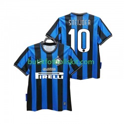 Inter Milan SNEIJDER 10 2009 Retro Män Hemma Matchtröja 2010 Kortärmad