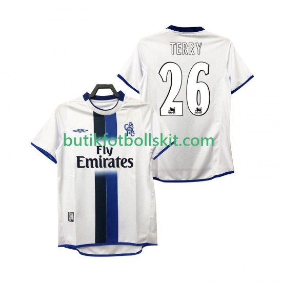 Inter Milan TERRY 26 2003 Retro Män Borta Matchtröja 2004 Kortärmad