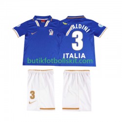 Italien MALDINI 3 1996 Retro Barn Hemma Matchtröja Kortärmad