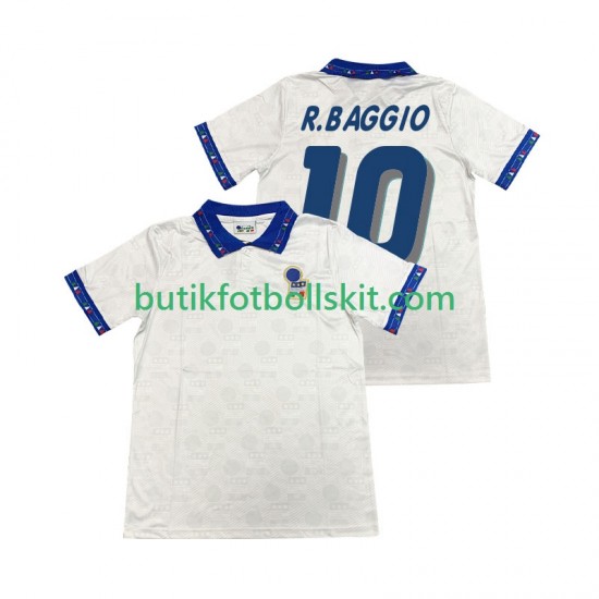 Italien Roberto Baggio 10 1994 Retro Män Borta Matchtröja Kortärmad
