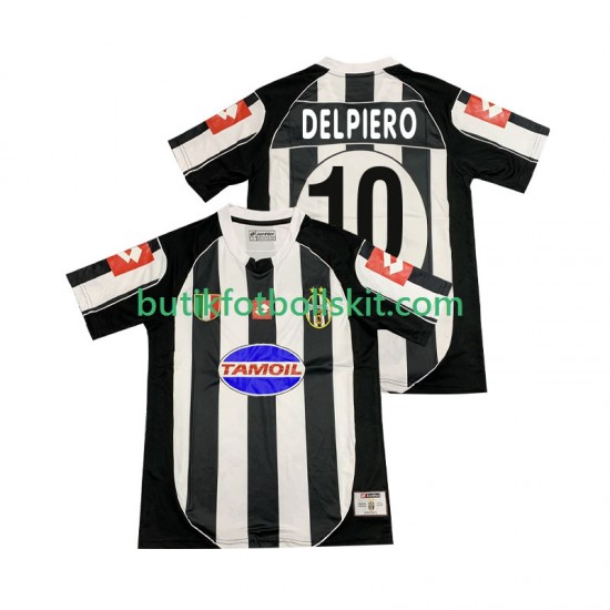 Juventus DEL PIERO 10 2003 Retro Män Hemma Matchtröja 2002 Kortärmad
