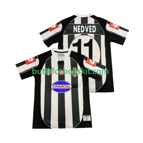 Juventus NEDVED 11 2003 Retro Män Hemma Matchtröja 2002 Kortärmad