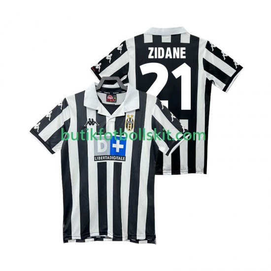 Juventus ZIDANE 21 2000 Retro Män Hemma Matchtröja 1999 Kortärmad