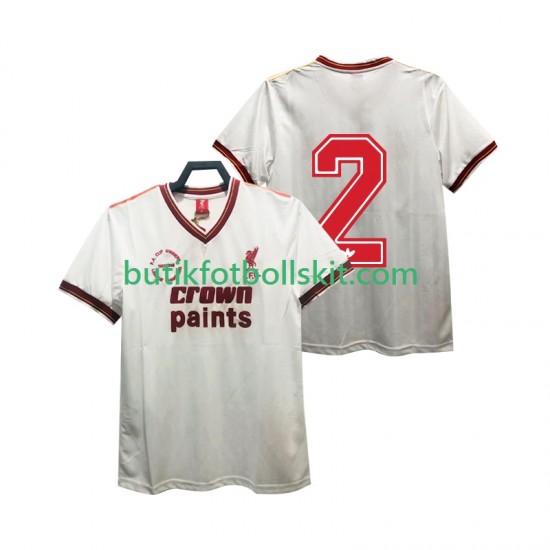 Liverpool 2 1985 1986 Retro Män Borta Matchtröja Kortärmad