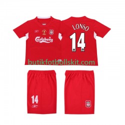 Liverpool ALONSO 14 LWP 2005 Retro Män Hemma Matchtröja 2004 Kortärmad