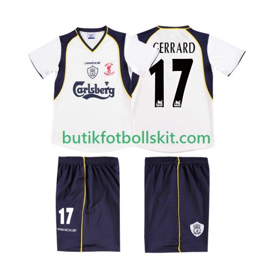 Liverpool GERRARD 17 LWP 2001 Retro Män Borta Matchtröja 2002 Kortärmad