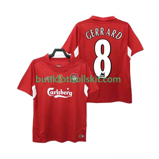 Liverpool GERRARD 8 2005 Retro Män Hemma Matchtröja 2004 Kortärmad