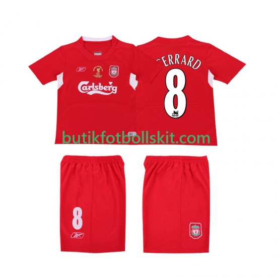Liverpool GERRARD 8 LWP 2005 Retro Män Hemma Matchtröja 2004 Kortärmad