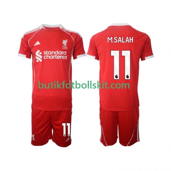 Liverpool Mohamed Salah 11 Barn Hemma Matchtröja 2025/26 Kortärmad