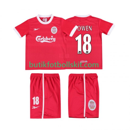 Liverpool OWEN 18 LWP 1997 Retro Barn Hemma Matchtröja 1998 Kortärmad
