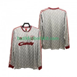 Liverpool 1989 1991 Retro Män Borta Matchtröja Långärmad
