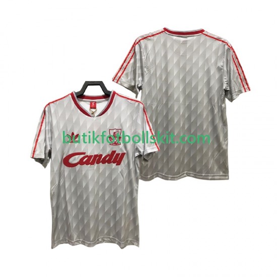 Liverpool 1989 1991 Retro Män Borta Matchtröja Kortärmad