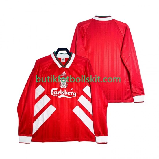 Liverpool 1993 1995 Retro Män Hemma Matchtröja Långärmad