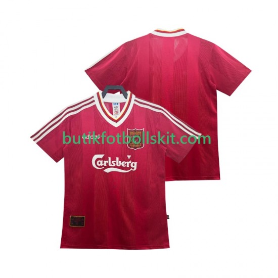 Liverpool 1995 1996 Retro Män Hemma Matchtröja Kortärmad