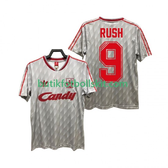 Liverpool Rush 9 1989 1991 Retro Män Borta Matchtröja Kortärmad