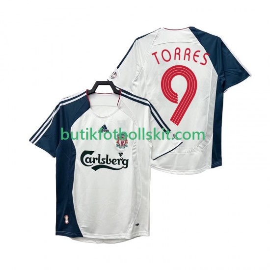 Liverpool Torres 9 Retro Män Borta Matchtröja 2008 2006 Kortärmad