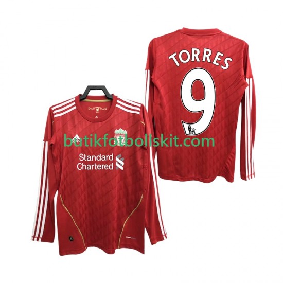 Liverpool Torres 9 2012 Retro Män Hemma Matchtröja 2010 Långärmad