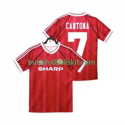 Manchester United CANTONA 7 1990 1992 Retro Män Hemma Matchtröja Kortärmad