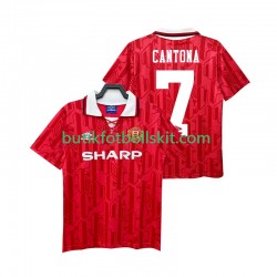 Manchester United CANTONA 7 1992 1994 Retro Män Hemma Matchtröja Kortärmad