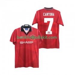 Manchester United CANTONA 7 1994 1996 Retro Män Hemma Matchtröja Kortärmad